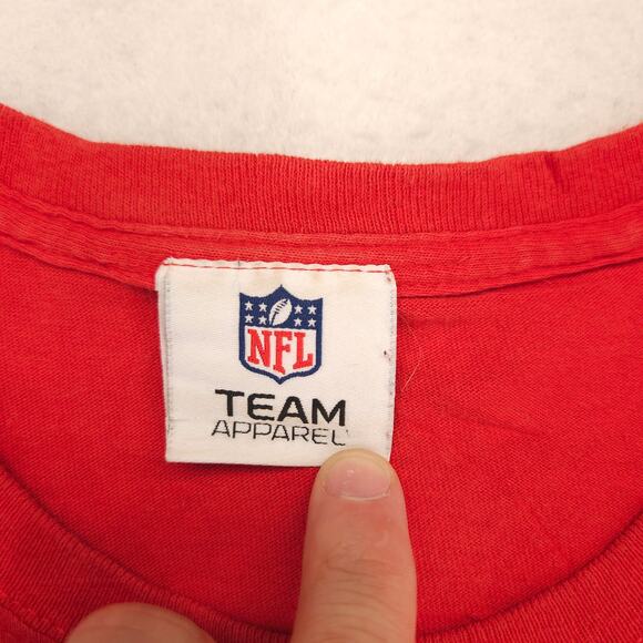 NFL Kansas City Chiefs Crew Neck Graphic Football T-Shirt Mens Size Large L Red - Picture 3 of 9